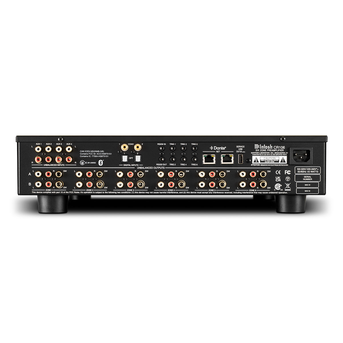 McIntosh CR106 6-Zone Preamplifier & Audio Matrix