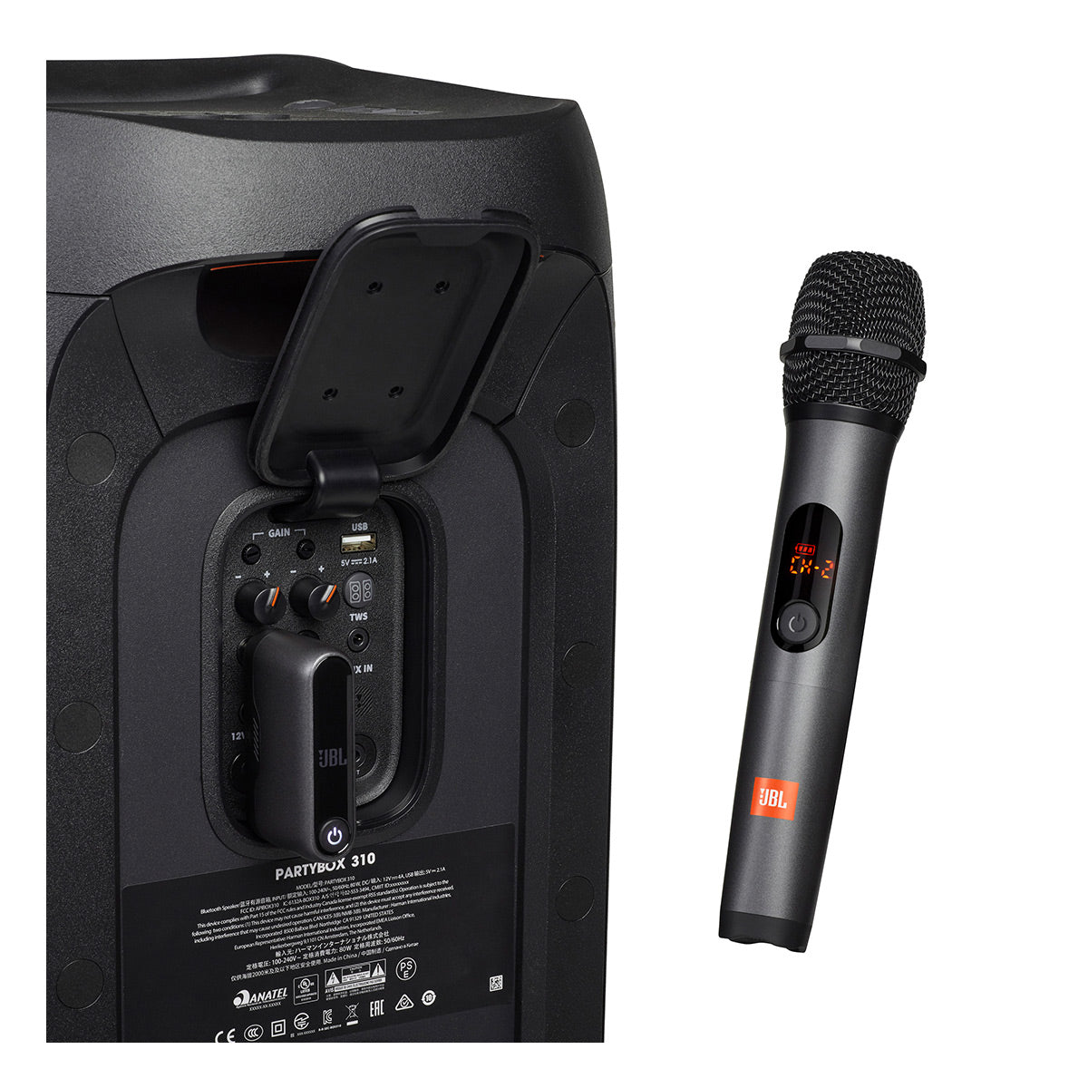 JBL PARTYBOX 720 Portable Speaker Karaoke Bundle with Two Wireless Microphones