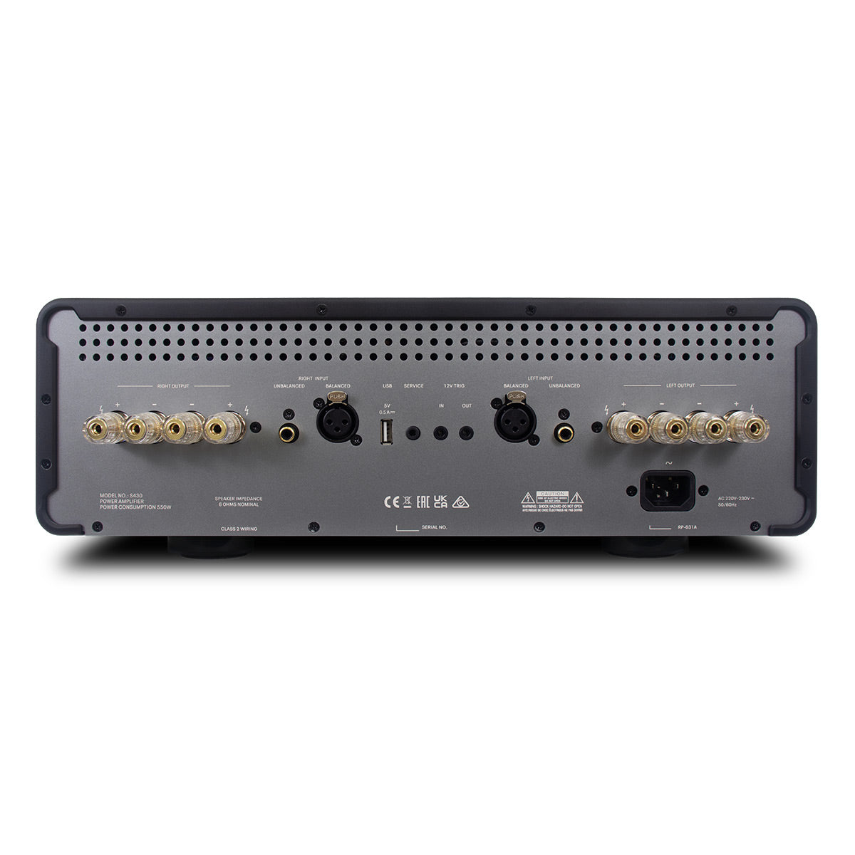 Michi S430 Prestige Class AB 230W x 2 Stereo Power Amplifier