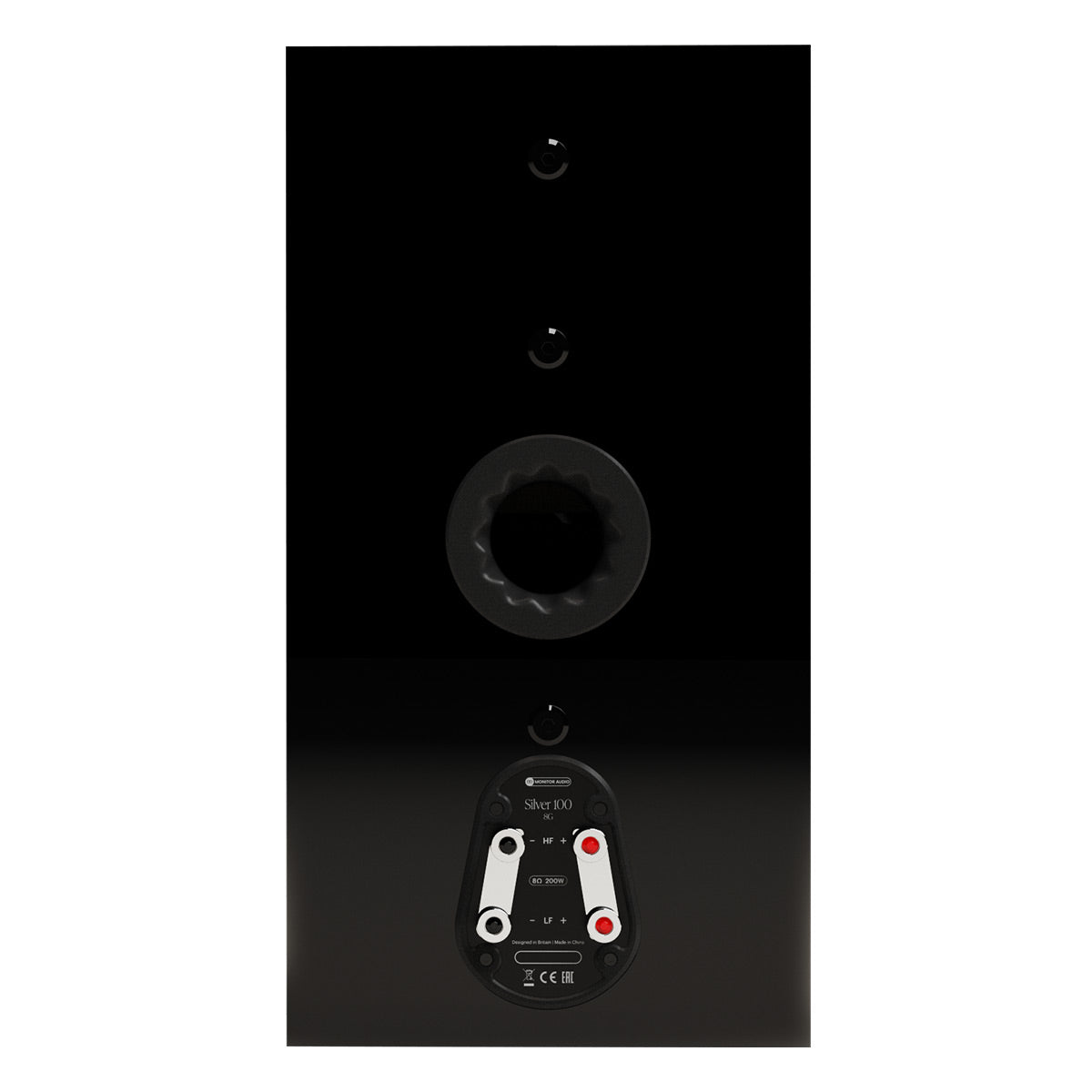 Monitor Audio Silver 100 8G 3-Way Bookshelf Speakers - Pair (Black Gloss)