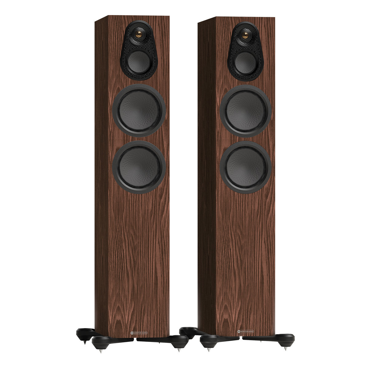 Monitor Audio Silver 300 8G 3-Way Floorstanding Speakers - Pair (European Walnut)