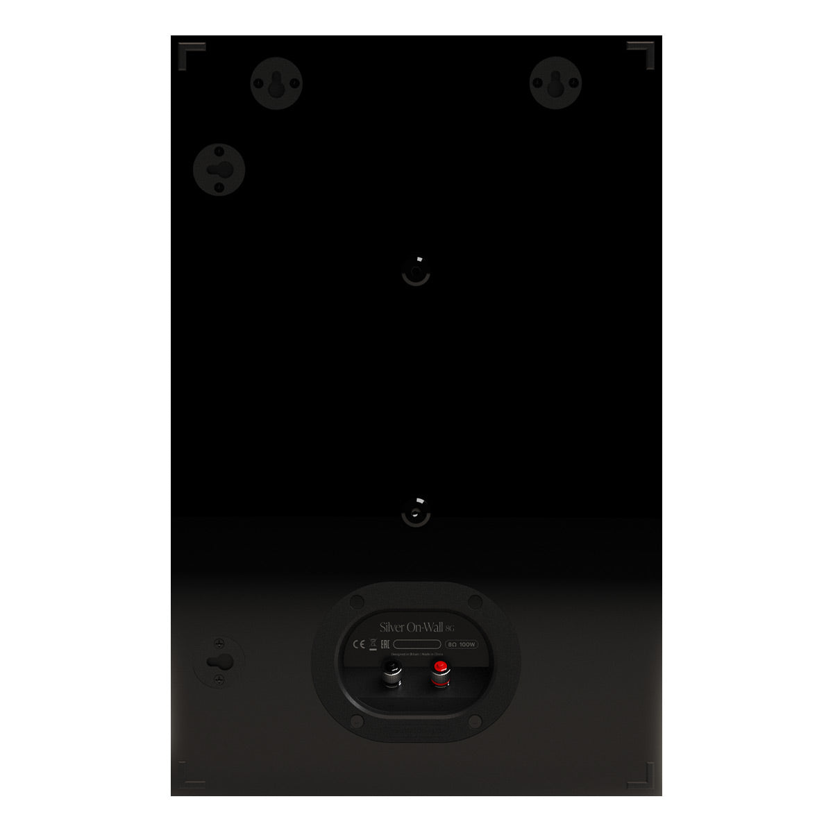 Monitor Audio Silver On-Wall 8G Surround Sound Speaker - Each (Black Gloss)
