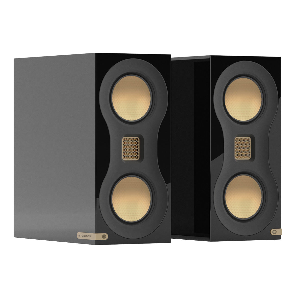 Monitor Audio Studio 89 Compact Bookshelf Speakers - Pair (Black Gloss)