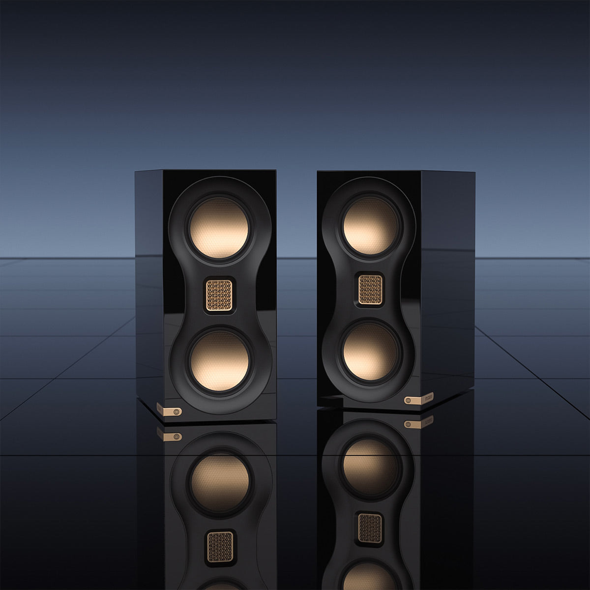 Monitor Audio Studio 89 Compact Bookshelf Speakers - Pair (Black Gloss)