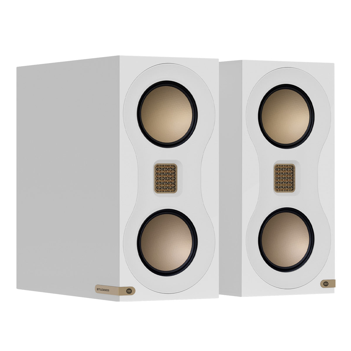 Monitor Audio Studio 89 Compact Bookshelf Speakers - Pair (White)