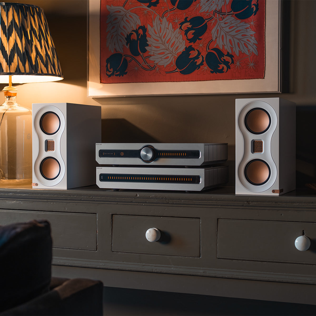 Monitor Audio Studio 89 Compact Bookshelf Speakers - Pair (White)