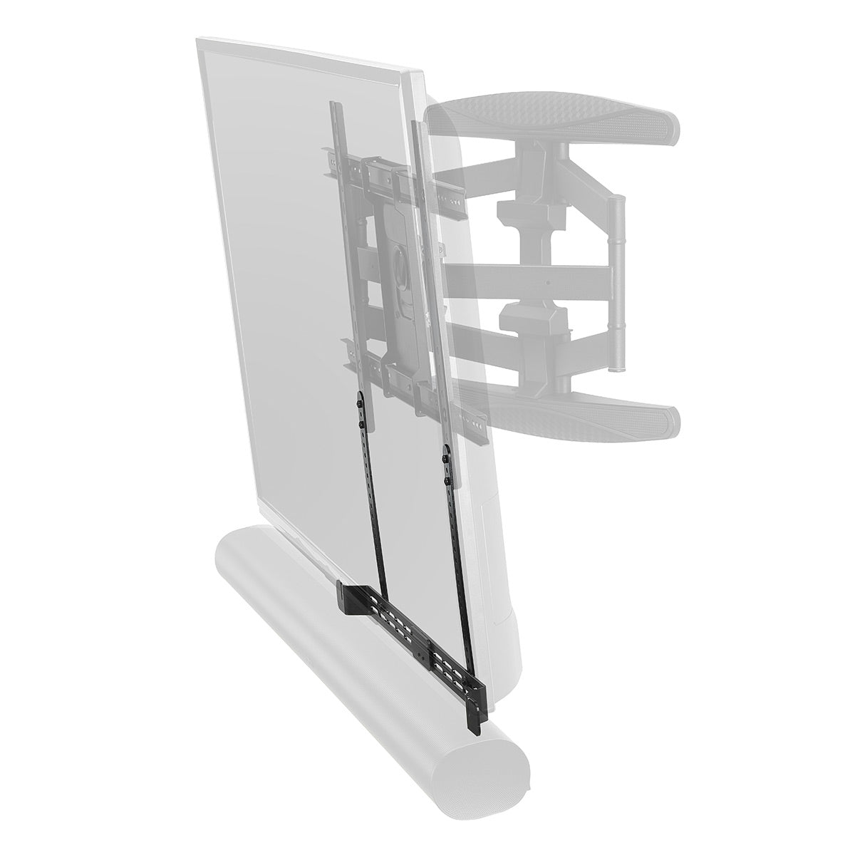 Sonos Arc Wireless Sound Bar with Flexson 32"-70" TV Cantilever Mount (White)