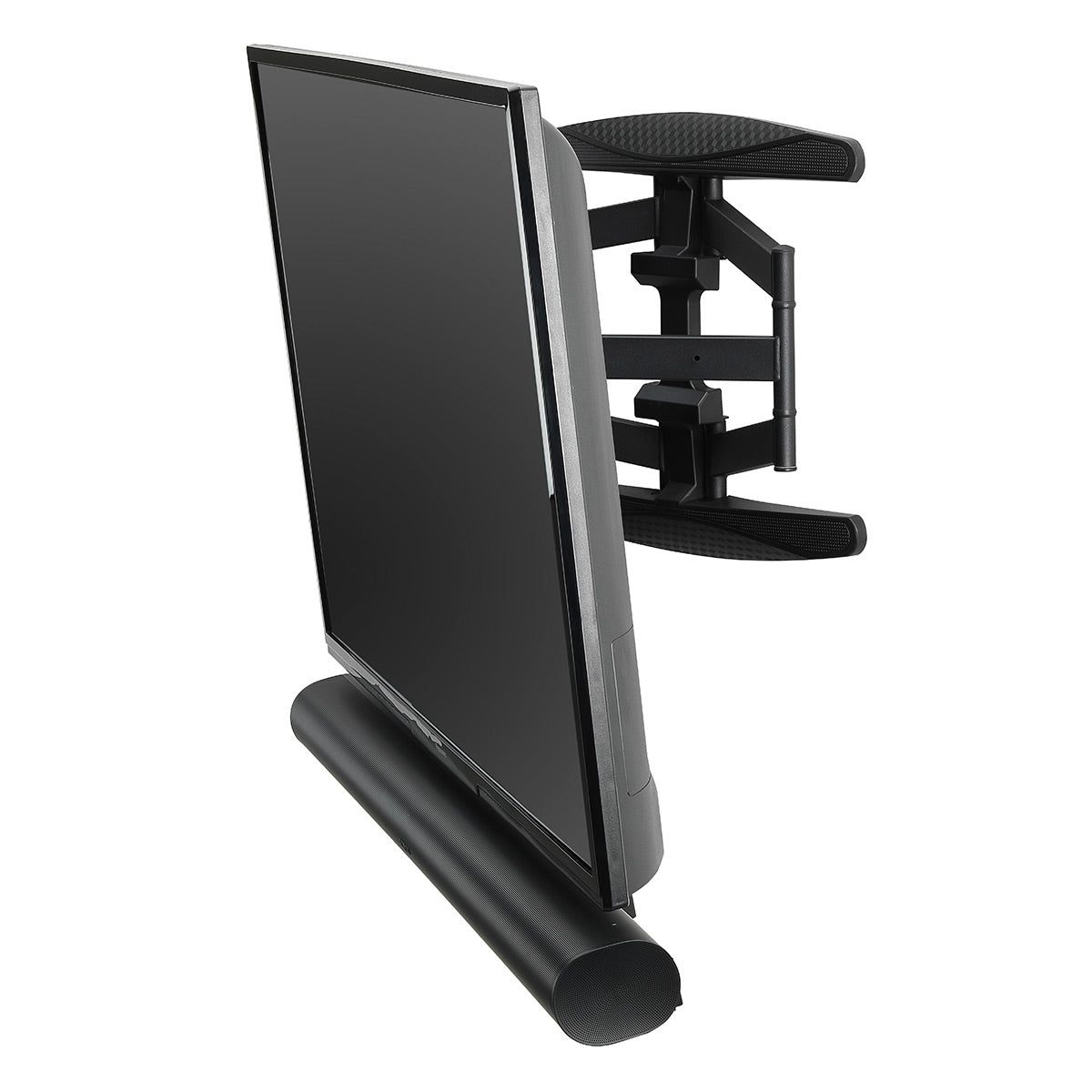 Sonos Beam Compact Smart Sound Bar with Flexson 32"-70" TV Cantilever Mount (Black)