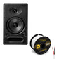 Polk Audio 65-RT Vanishing In Wall Speaker with 14 Gauge Speaker Wire - 50 Feet
