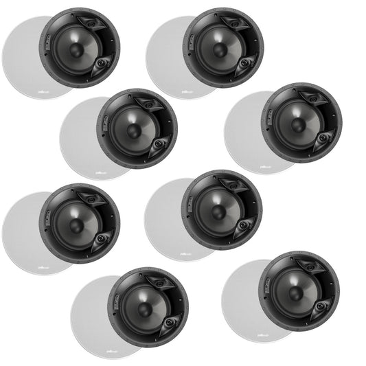 Polk Audio 80F/X-RT Vanishing 8" In Ceiling Speakers - 8 Pack (White)
