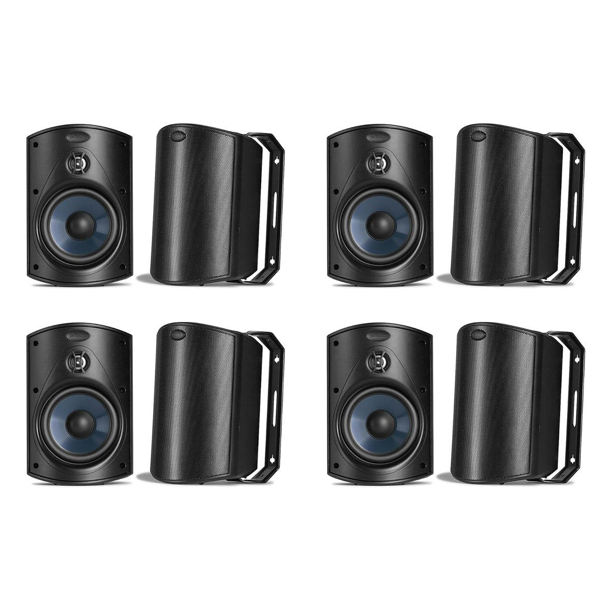 Polk Audio Atrium 4 All-Weather Outdoor Loudspeaker - 8 Pack (Black)