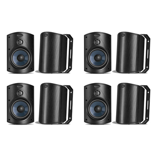 Polk Audio Atrium 4 All-Weather Outdoor Loudspeaker - 8 Pack (Black)