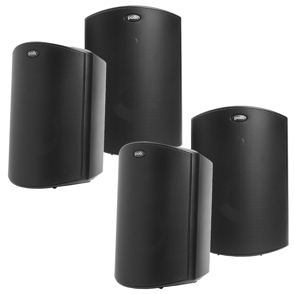 Polk Audio Atrium5 All Weather Outdoor Loudspeakers - 4 Pack (Black)
