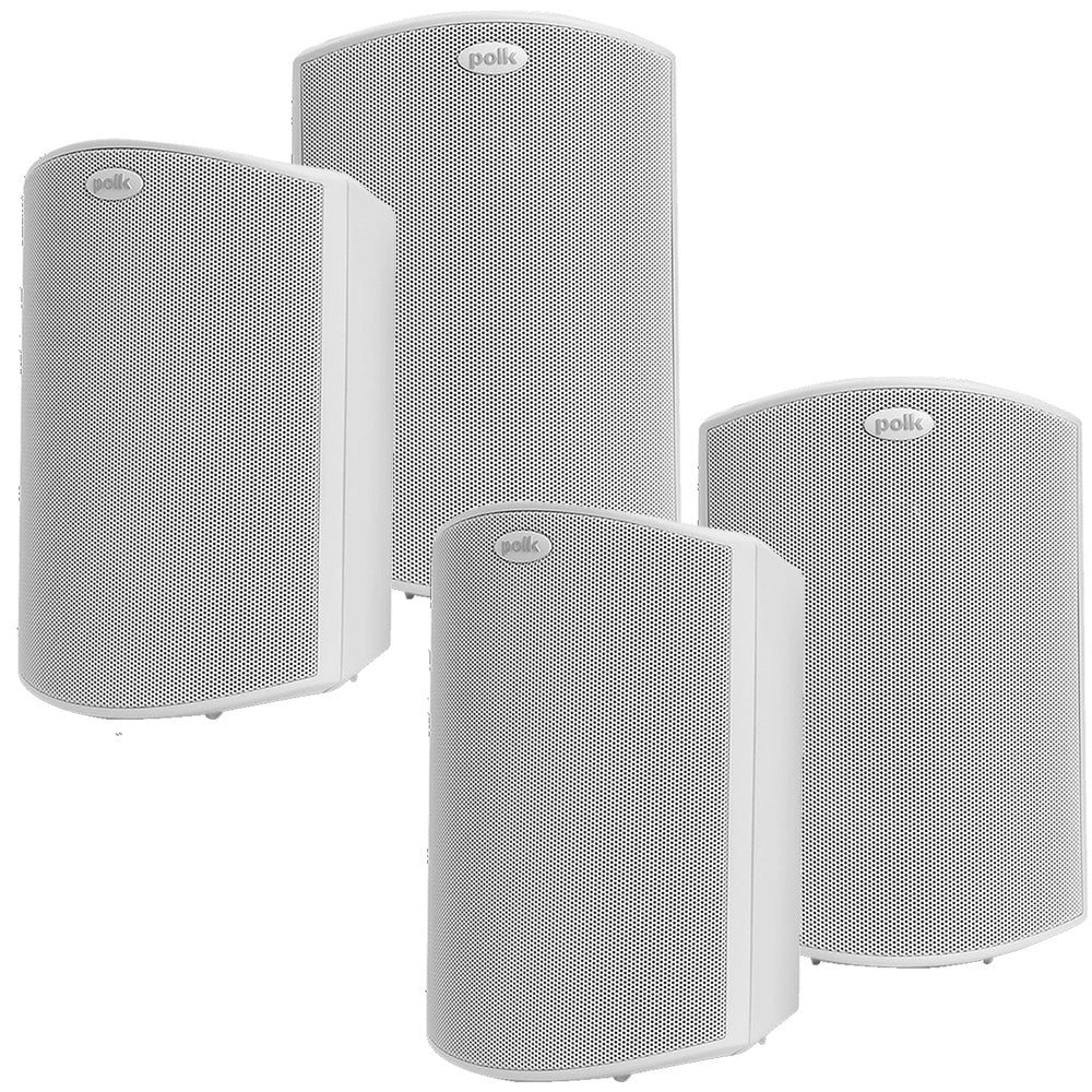 Polk Audio Atrium5 All Weather Outdoor Loudspeakers - 4 Pack (White)