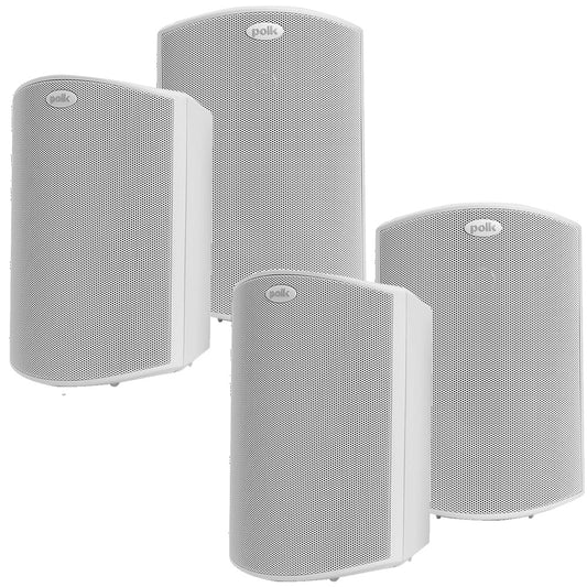 Polk Audio Atrium5 All Weather Outdoor Loudspeakers - 4 Pack (White)