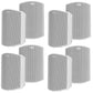 Polk Audio Atrium 5 All Weather Outdoor Loudspeakers - 8 Pack (White)
