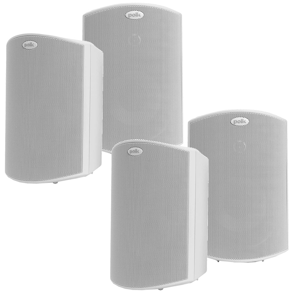 Polk Audio Atrium6 All Weather Outdoor Loudspeakers - 4 Pack (White)