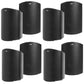 Polk Audio Atrium6 All Weather Outdoor Loudspeakers - 8 Pack (Black)