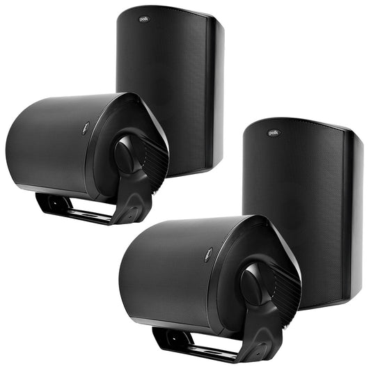 Polk Audio Atrium8 All Weather Outdoor Loudspeakers - 4 Pack (Black)