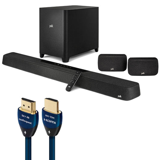 Polk Audio MagniFi Max AX SR 7.1.2 Channel Soundbar System with AudioQuest SKY 3m HDMI Cable