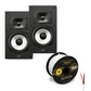 Polk Audio Monitor MXT20 High Resolution Bookshelf Speakers Cable Bundle (Pair)