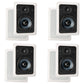 Polk Audio RC55i 5.25 Inch 2 Way In Wall Speakers - 4 Pack (White)