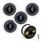 Polk Audio RC6s In Ceiling Speakers Cable Bundle (4 Pack)
