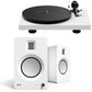 Pro-Ject Debut Evo 2 Turntable Bundle with Kanto TUK Premium Powered Bookshelf Speakers (Satin White/Matte White)