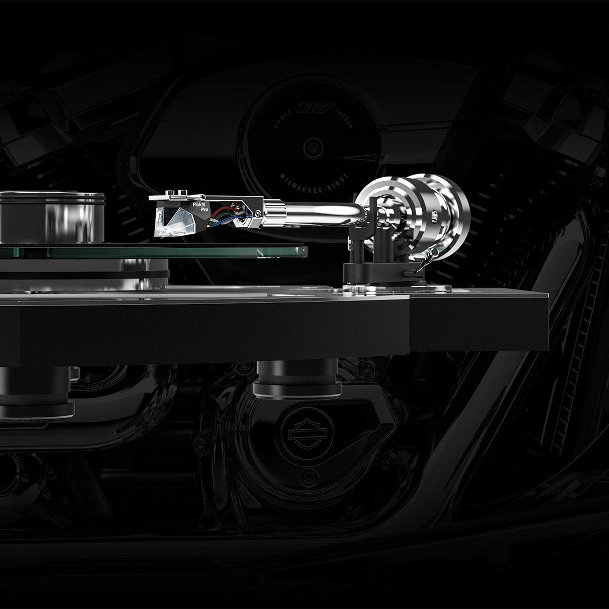 Pro-Ject Harley-Davidson Artist Series Turntable with Pick it PRO MM Cartridge