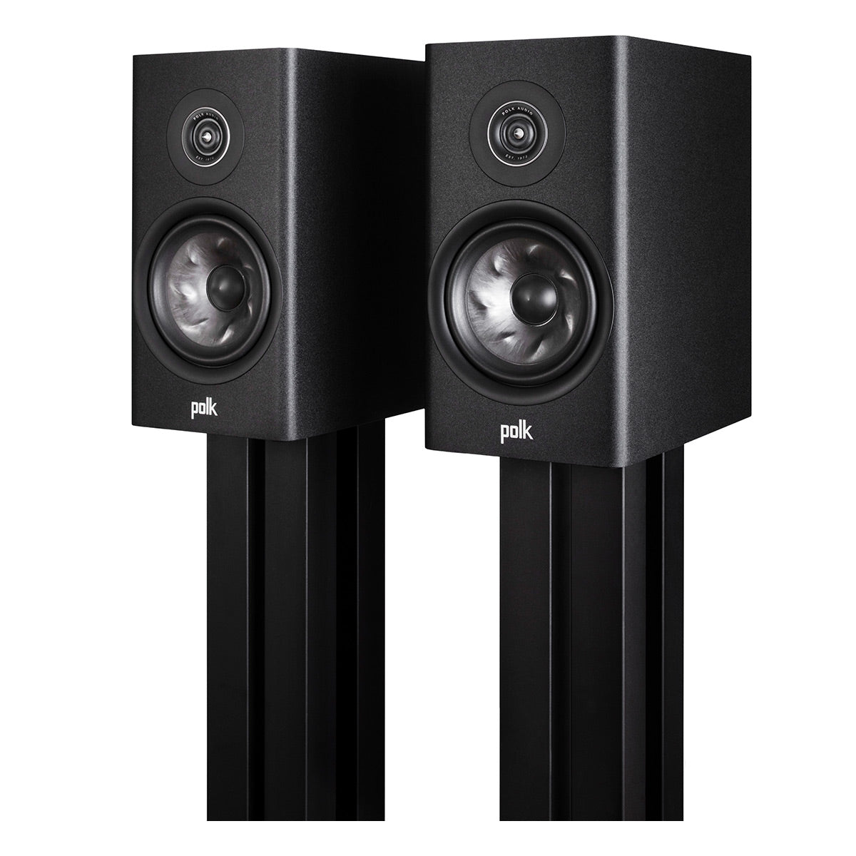Polk Audio Reserve 200 Bookshelf Speaker Pair with 14 Gauge Speaker Wire - 50 Feet (Black)