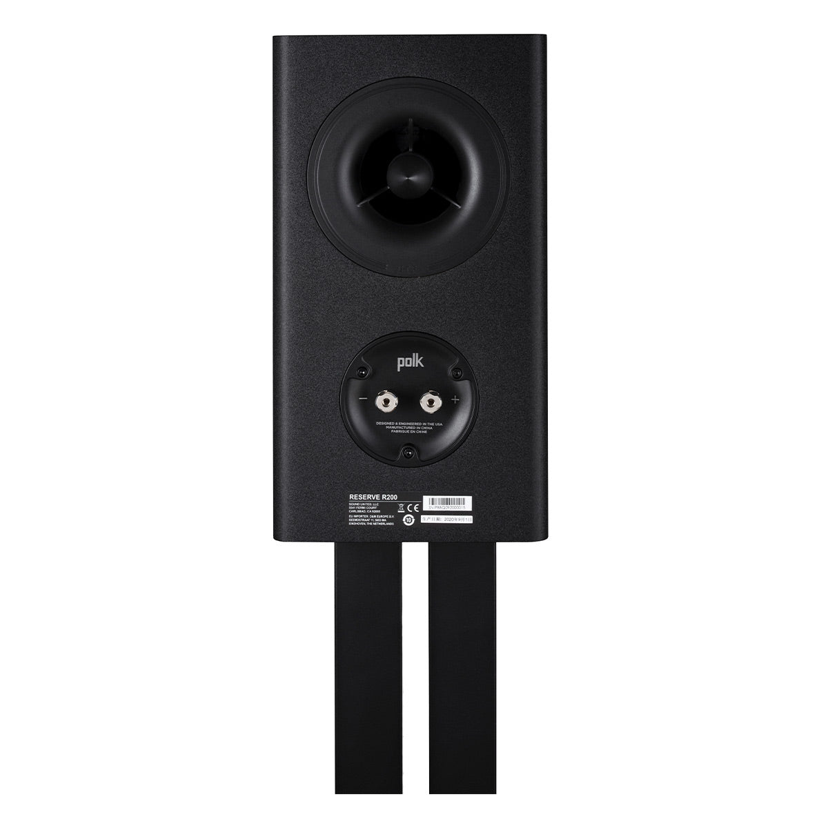 Polk Audio Reserve 200 Bookshelf Speaker Pair with 14 Gauge Speaker Wire - 50 Feet (Black)