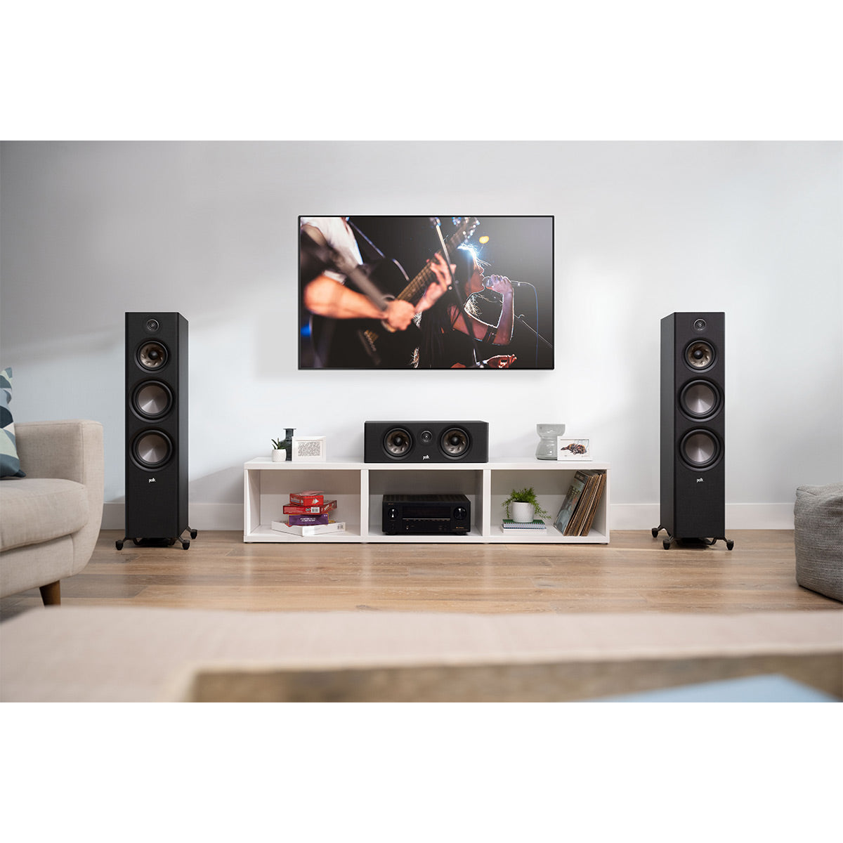Polk Audio Reserve R300 Center Channel Speaker with Speaker Wire (Black)