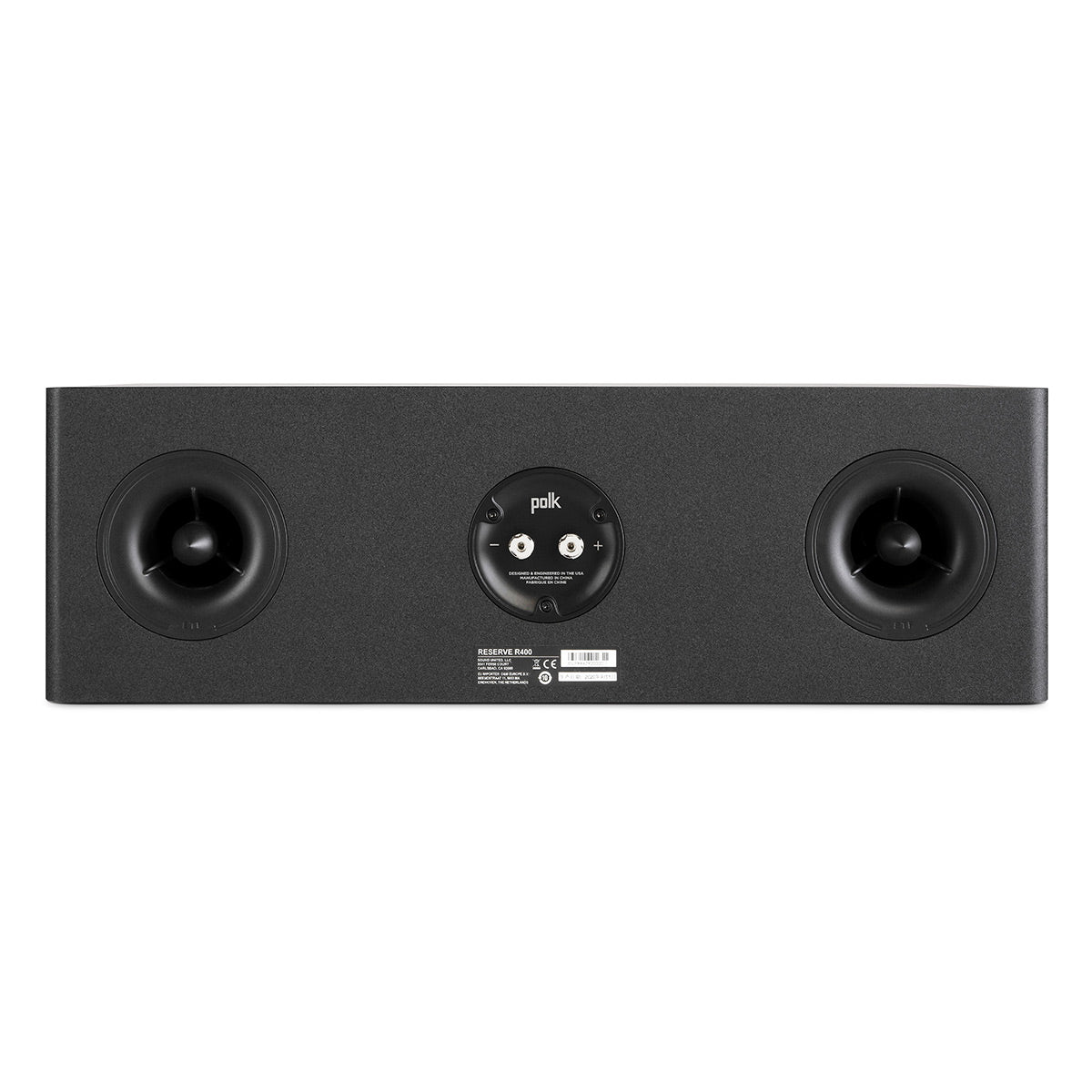 Polk Audio Reserve R400 Center Channel Speaker Cable Bundle (Black)