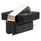Black moving coil phono cartridge with a silver metal body and exposed stylus tip