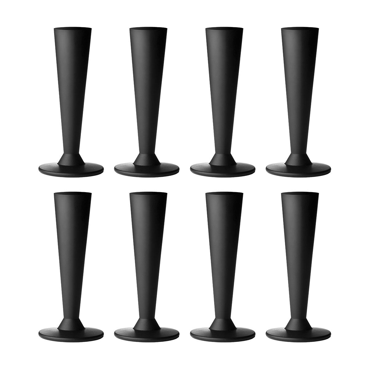 Salamander Stilletto Feet for Chameleon and Synergy Cabinets - Pack of 8 (Black)