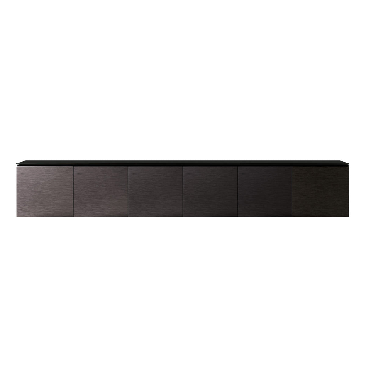 Salamander Designs Chameleon Chicago 237 6-Bay AV Cabinet Bundle for 97″+ TVs (Black Oak)