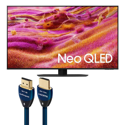 Samsung QN90F 43 Inch 4K Neo QLED Mini LED TV with AudioQuest SKY 3m HDMI Cable