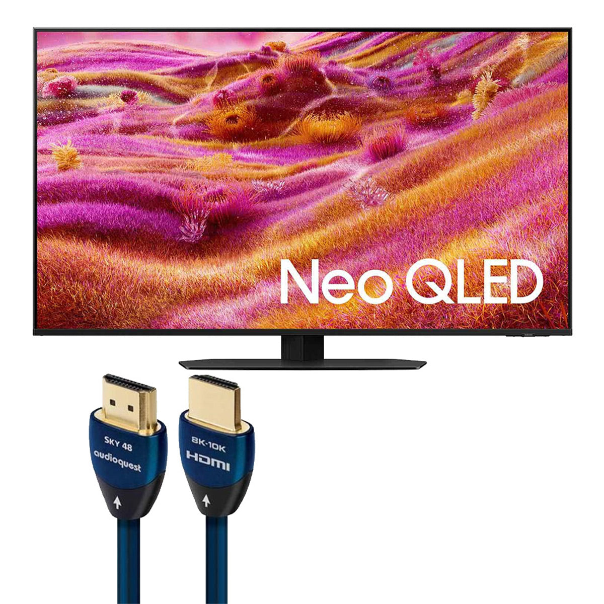 Samsung QN90F 85 Inch 4K Neo QLED Mini LED TV with AudioQuest SKY 3m HDMI Cable