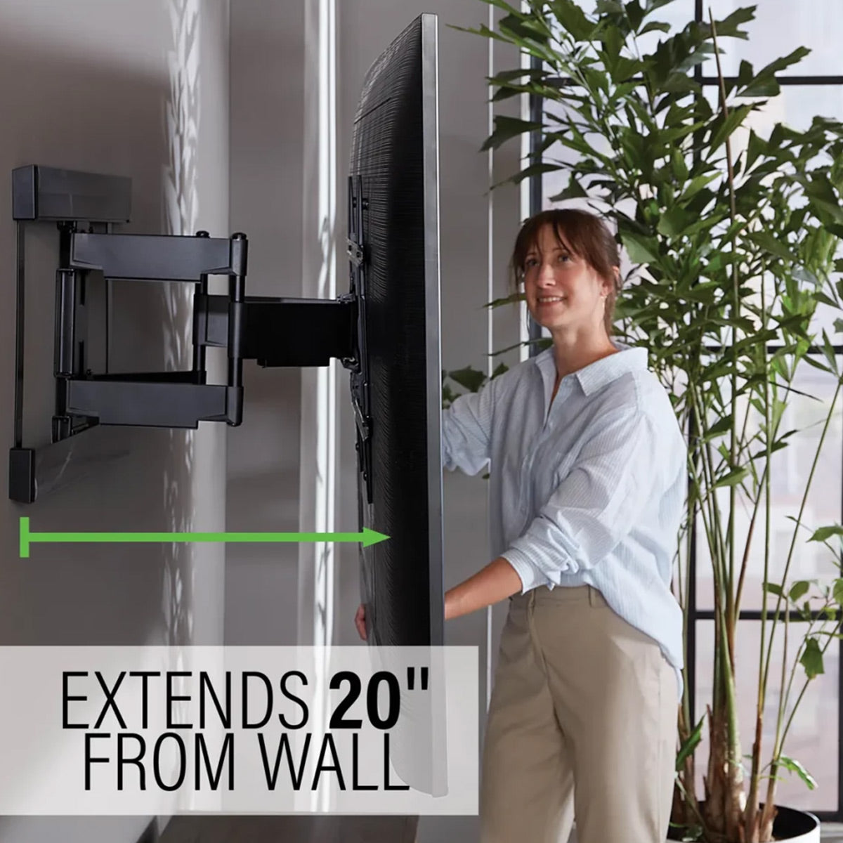 Sanus VLFS820-B2 Super Slim Full-Motion TV Mount for 40 - 90" TVs