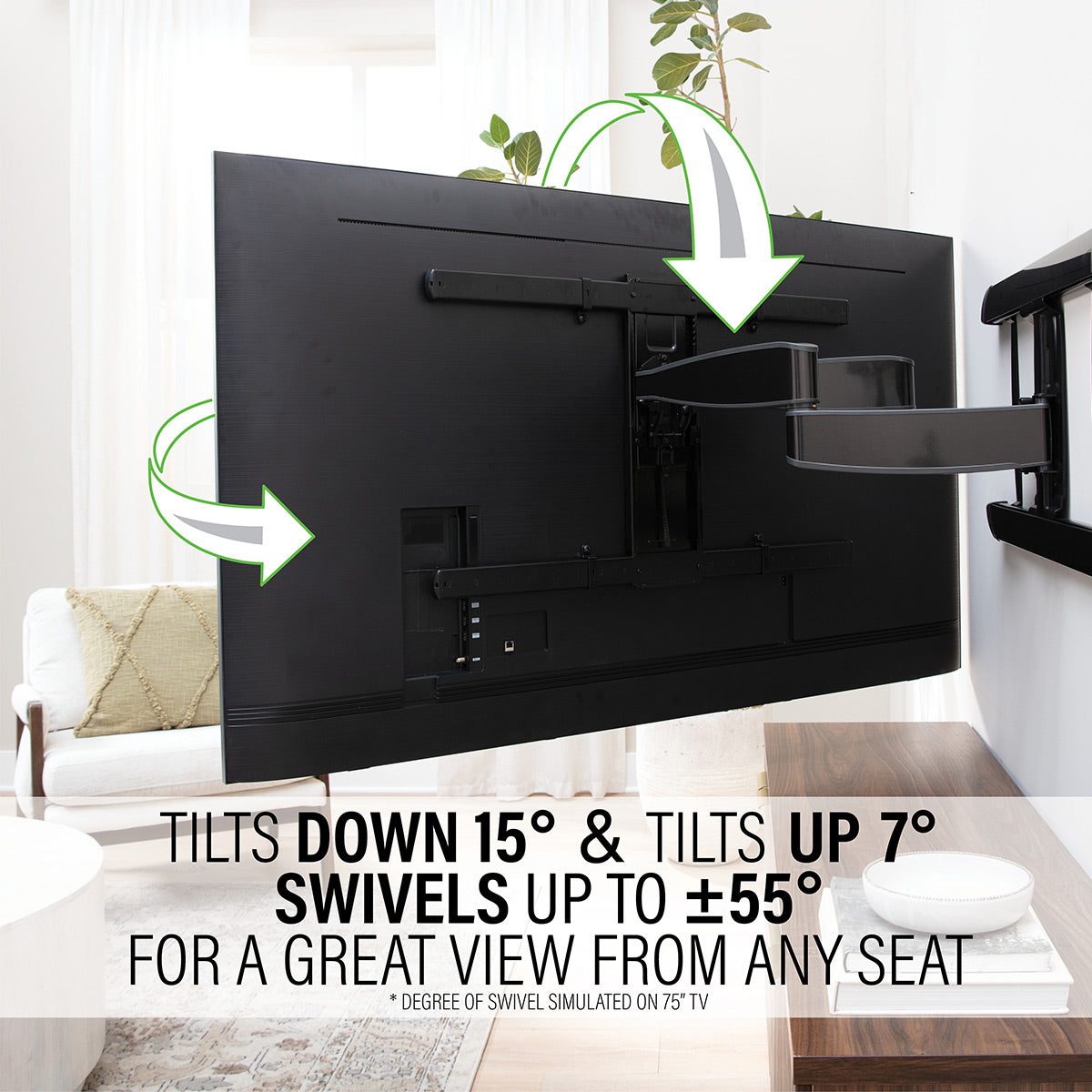 Sanus VXF830 Advanced XL Full Motion Premium TV Wall Mount for 65" - 100" TVs