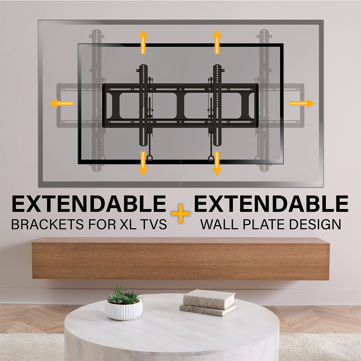 Sanus VXL7-B2 XL Premium Fixed Position TV Wall Mount for 65" - 140" TVs
