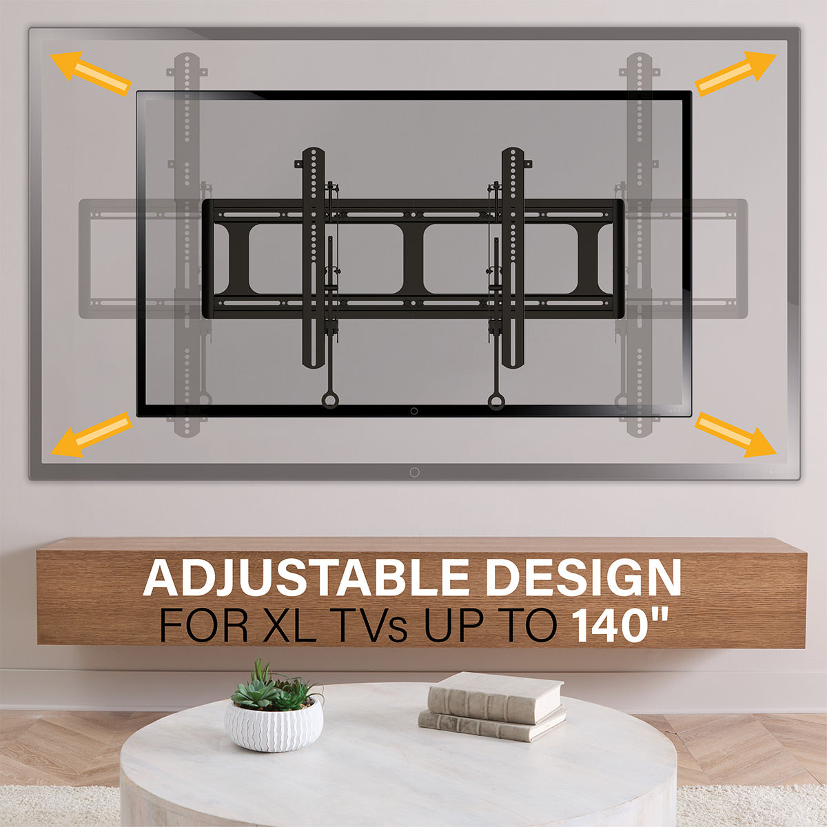 Sanus VXL7-B2 XL Premium Fixed Position TV Wall Mount for 65" - 140" TVs