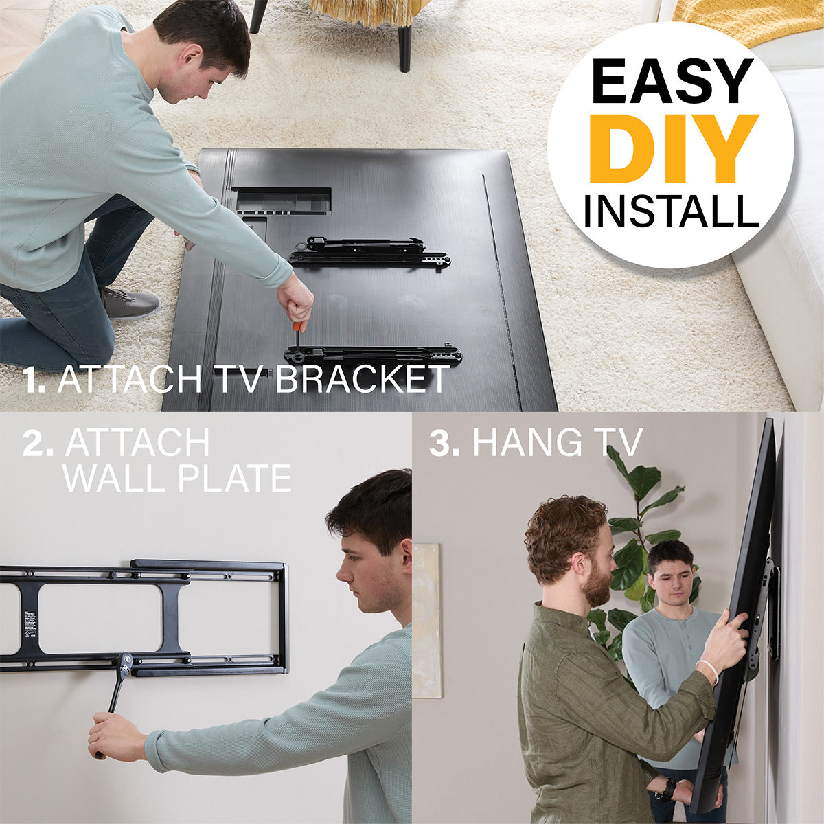 Sanus VXL7-B2 XL Premium Fixed Position TV Wall Mount for 65" - 140" TVs