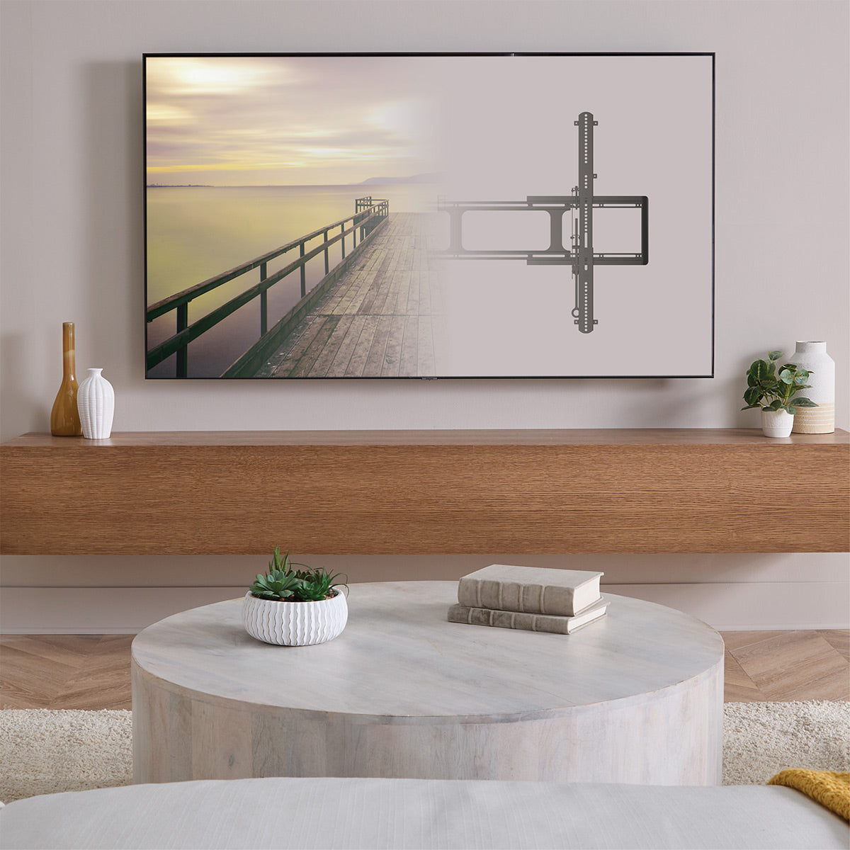 Sanus VXL7-B2 XL Premium Fixed Position TV Wall Mount for 65" - 140" TVs