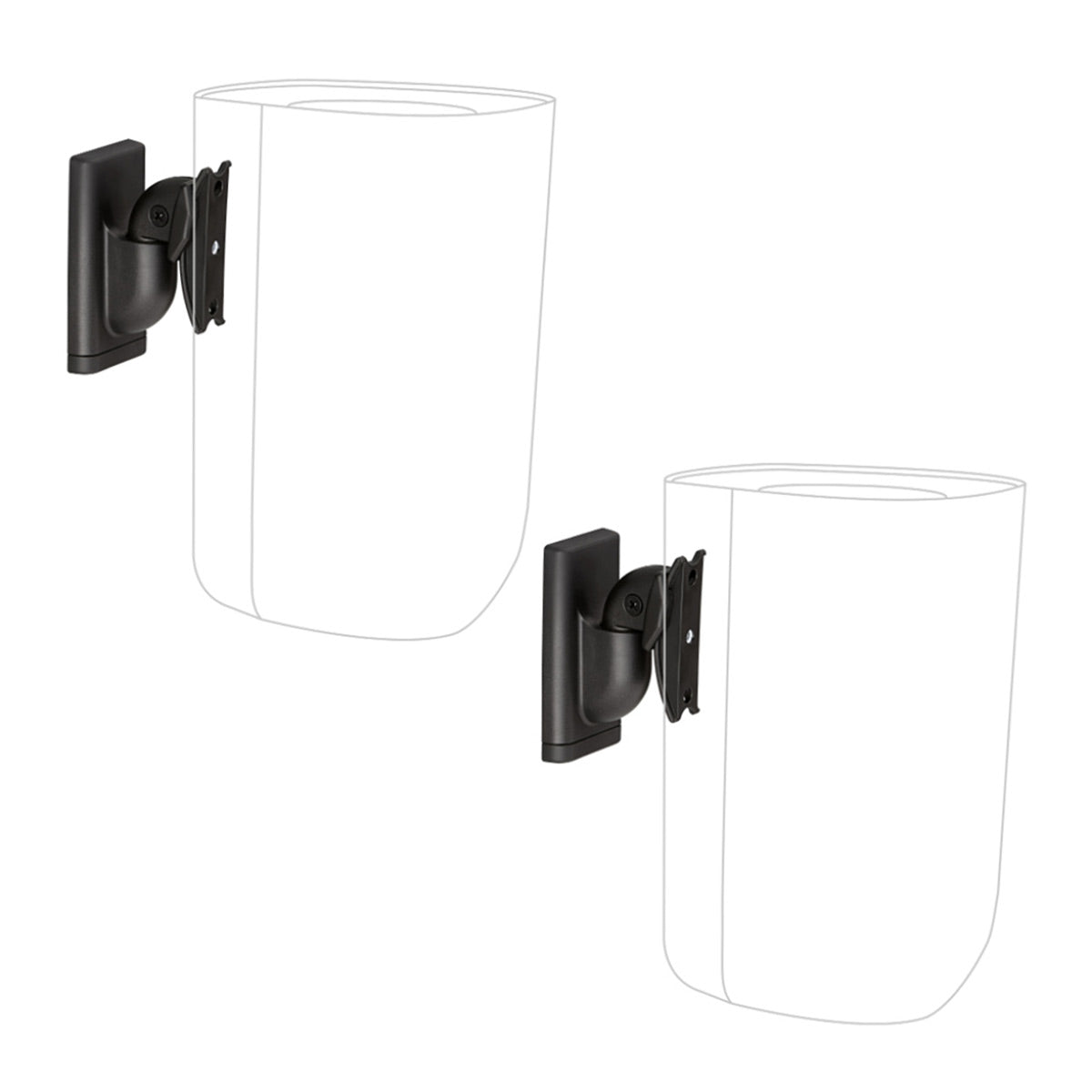 Sanus WSWMU2-B2 Universal Wireless Speaker Mount - Pair