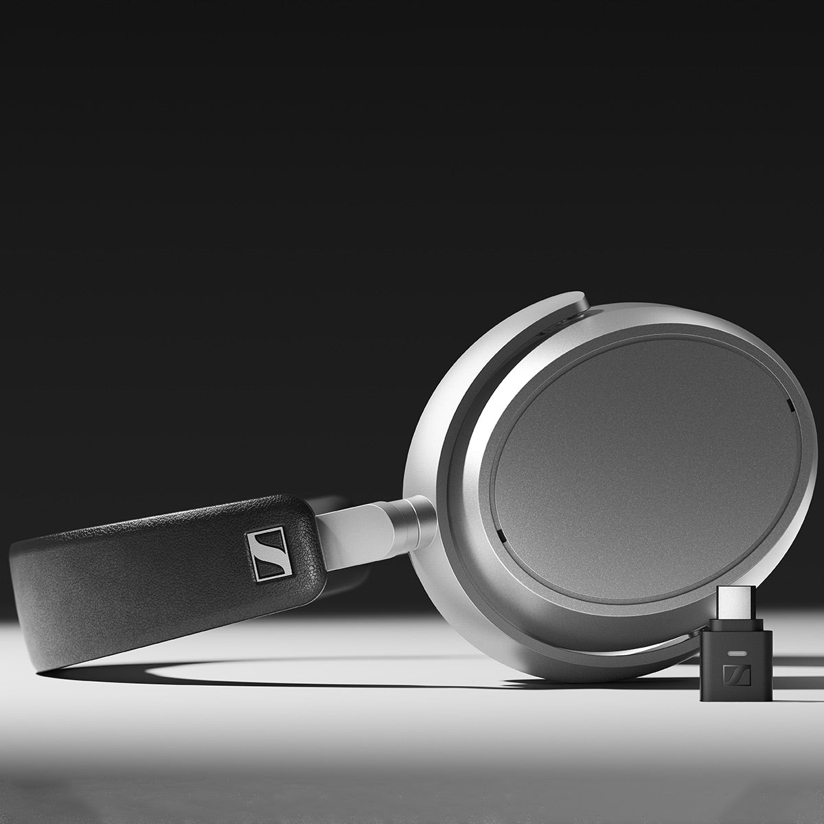 Sennheiser HDB 630 Noise Cancelling Wireless Headphones with Bluetooth&reg; Adapter (Lunar Silver)