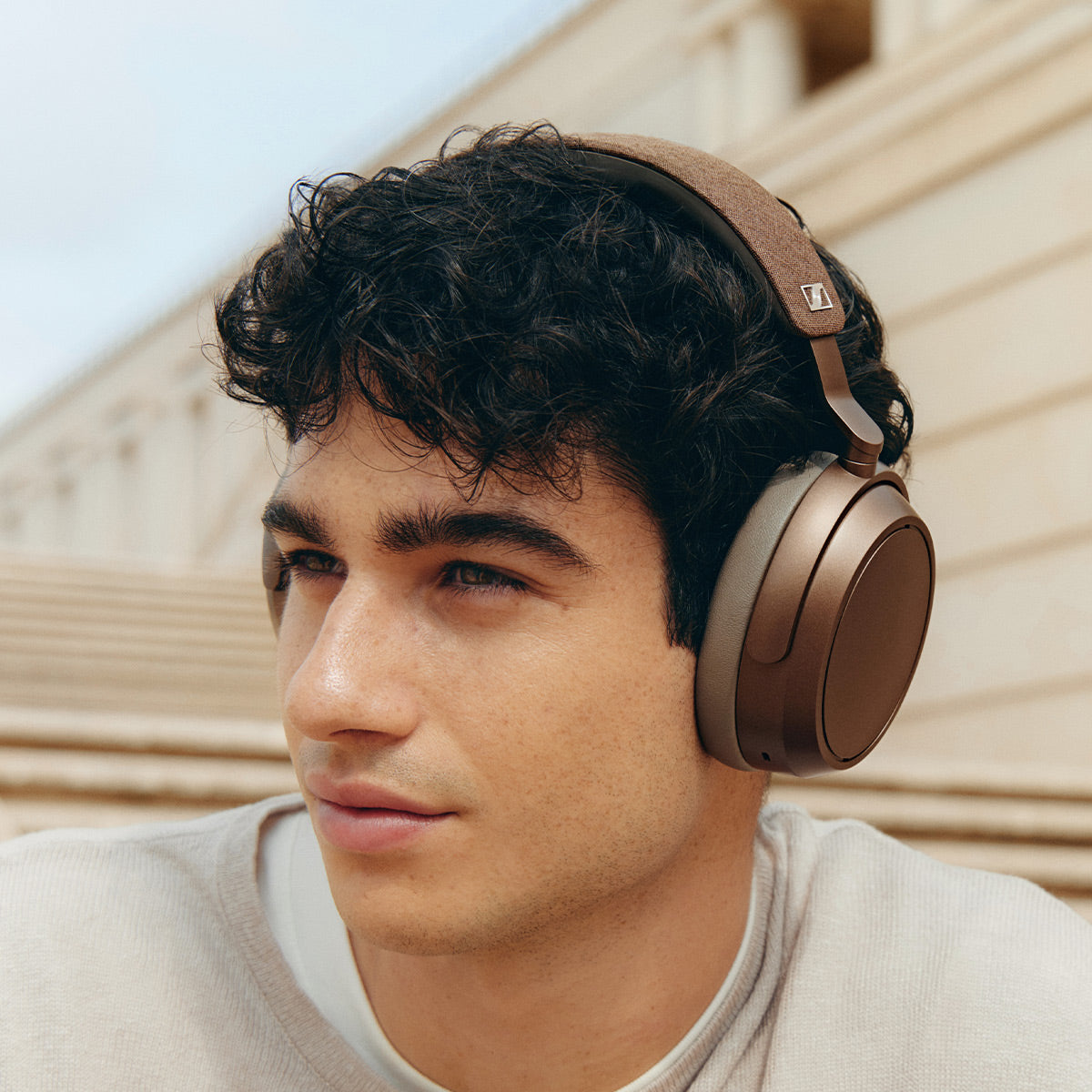 Sennheiser MOMENTUM 4 Wireless Bluetooth Over-Ear Headphones with Adaptive Noise Cancellation (Brown)
