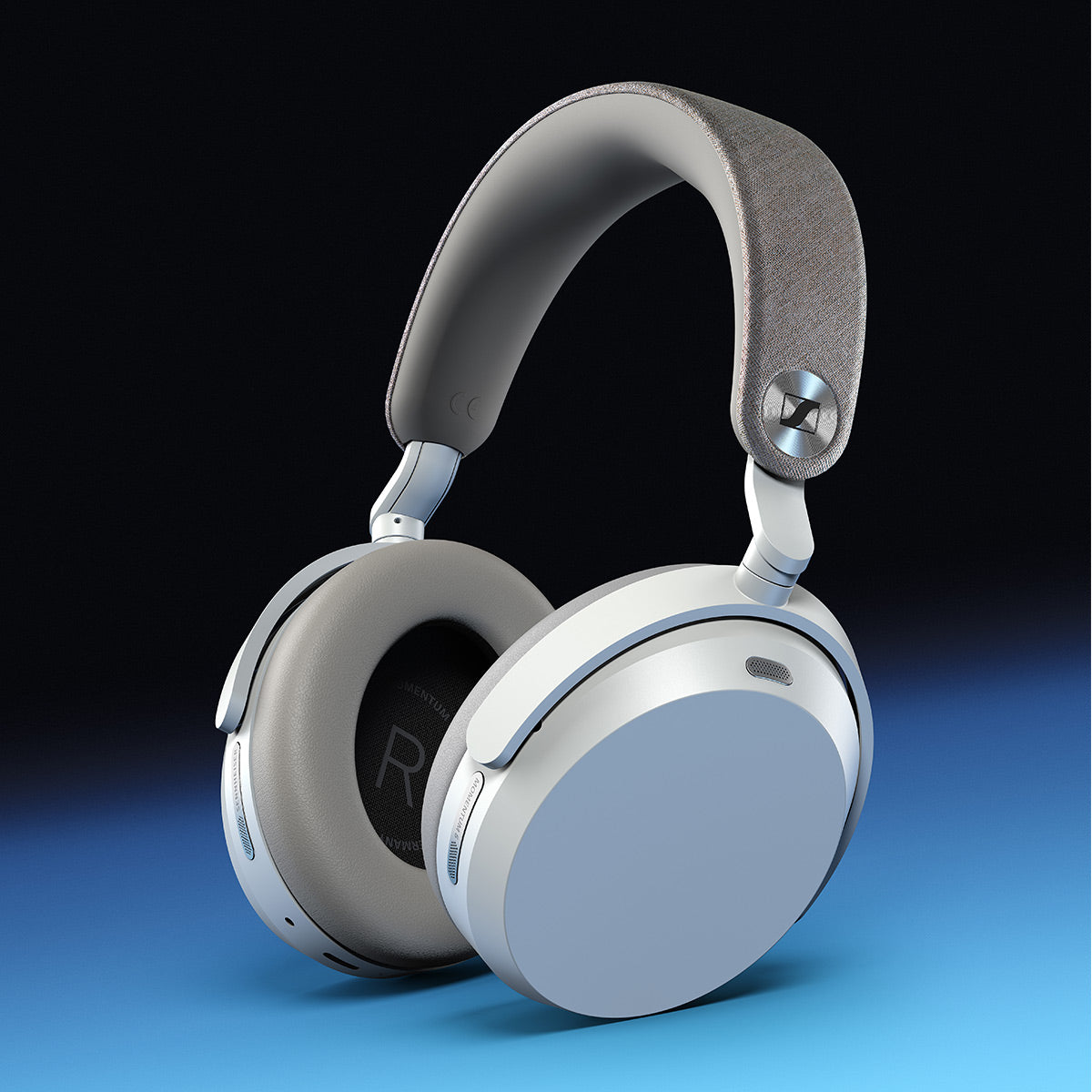 Sennheiser Momentum 5 Adaptive Noise-Cancelling Around Ear Bluetooth Wireless Headphones (White)