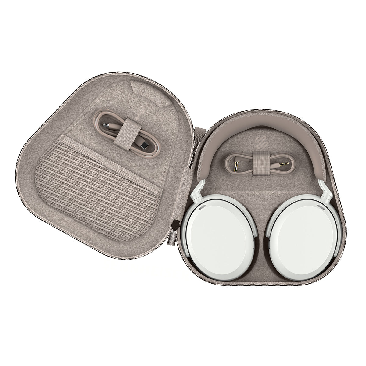 Sennheiser Momentum 5 Adaptive Noise-Cancelling Around Ear Bluetooth Wireless Headphones (White)