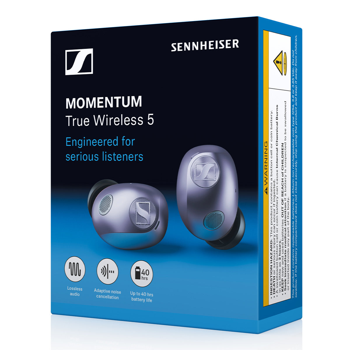 Sennheiser Momentum True Wireless 5 Adaptive Noise Cancelling Bluetooth Earbuds (Lavender)